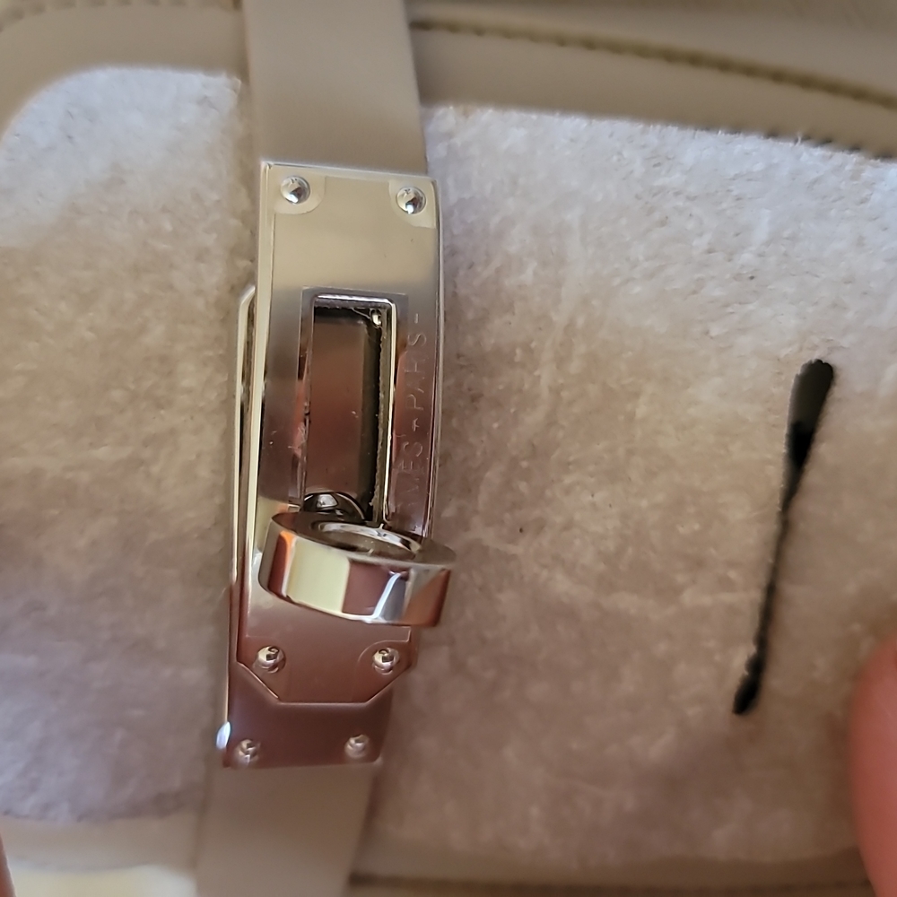 Hermes Oz Mule Slip-on with Kelley Buckle Blanc Monochrome Color Leather 40EU/10 - Picture 9 of 17